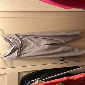 Everly size medium strapless jumpsuit with wide pant leg that goes to ankles